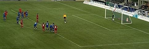 The proper player's position before the panalty kick is taken